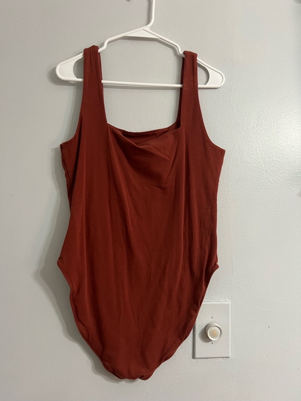Old Navy Rust Brown Scoop Neck Sleeveless Bodysuit